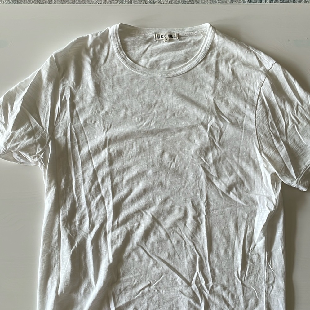 Alex Mill Slub Cotton t-shirt, white, Medium